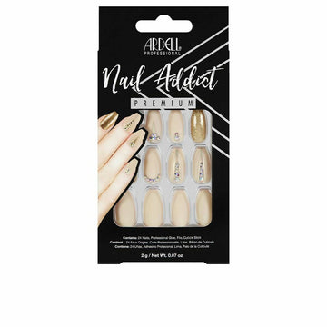 Unghie Finte Ardell Nail Addict Nude Jeweled (24 pcs)