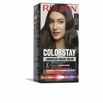 Revlon Colorstay tamsiai rudi ilgalaikiai plaukų dažai Nr. 3