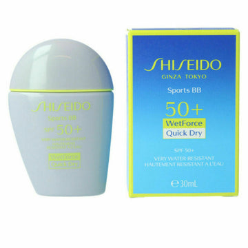 Protezione Solare Colorata Shiseido Sports BB SPF50+ Tonalità Media (30 ml)