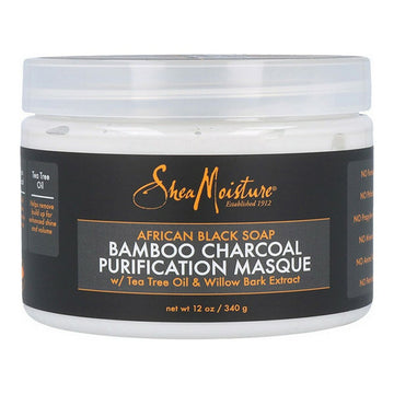 Masque pour cheveux African Black Soap Bamboo Charcoal Shea Moisture (340 g)
