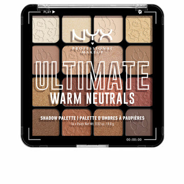 Palette d'ombres à paupières NYX Ultimate #Warm neutrals 16 x 0,83 g