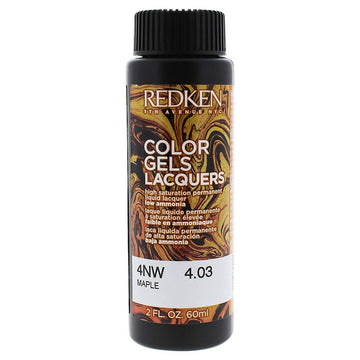Redken Color Gel Lacquers Permanent Dye 4NW-klevas (3 x 60 ml)