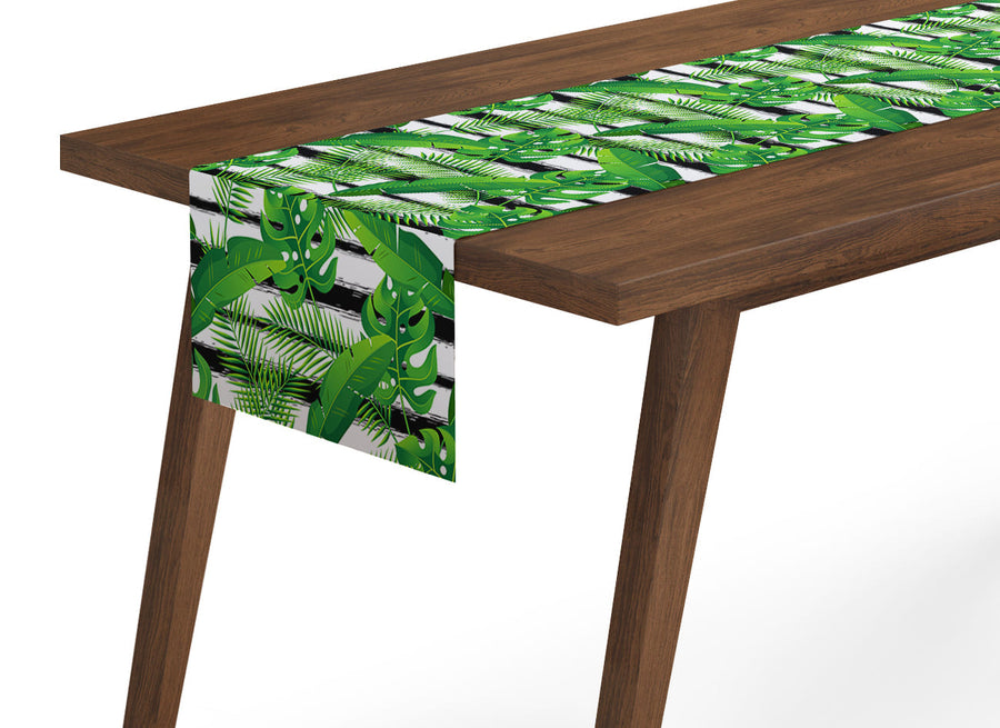Tappeto Runner da Tavola Piante Esotiche Tropicali