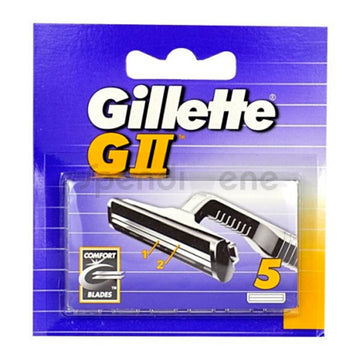 Gillette GII skustuvo peiliuko keitimas (5 vnt.)