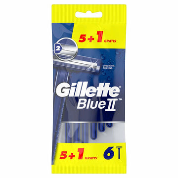 Gillette Blue II rankinis barzdos skustuvas 6 vnt