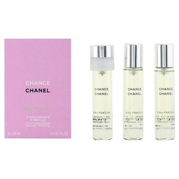Set de Parfum Femme Chance Eau Fraiche Chanel (3 pcs) Chance Eau Fraiche