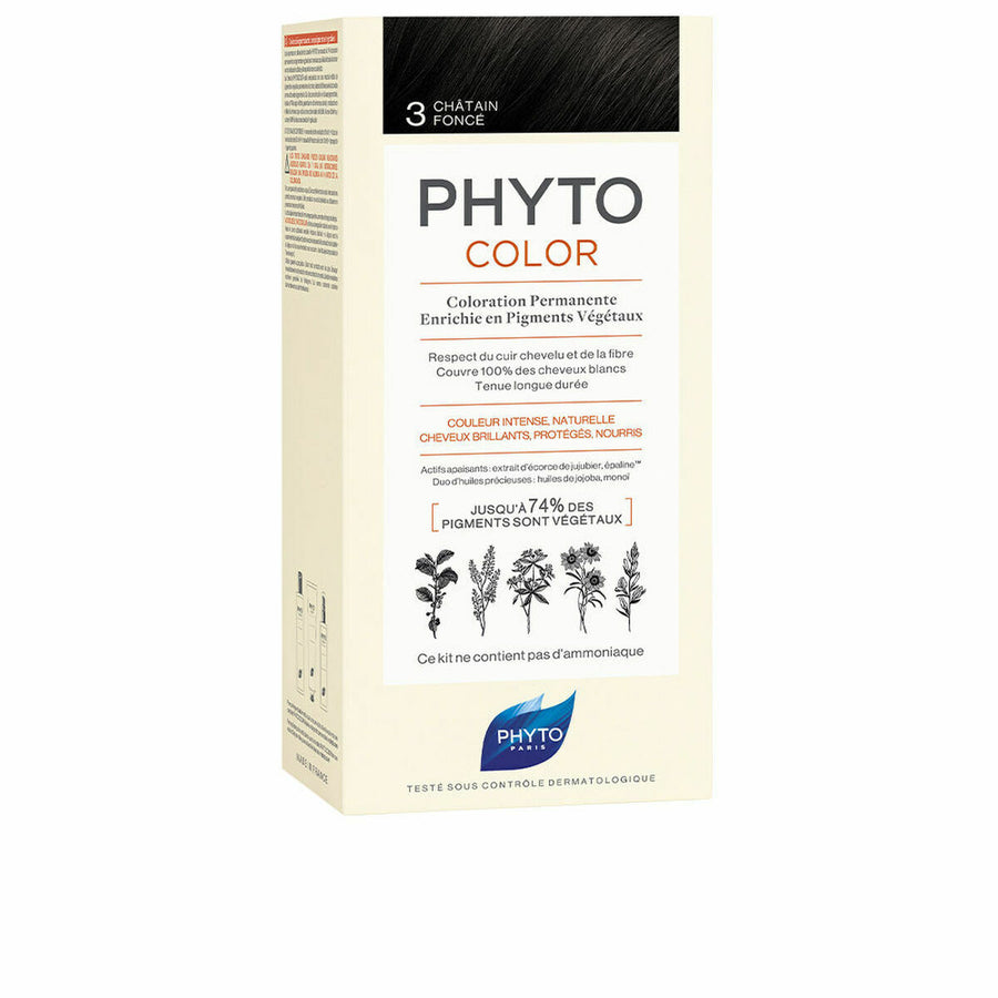 Tintura Permanente PHYTO PhytoColor 3-castaño oscuro Senza ammoniaca