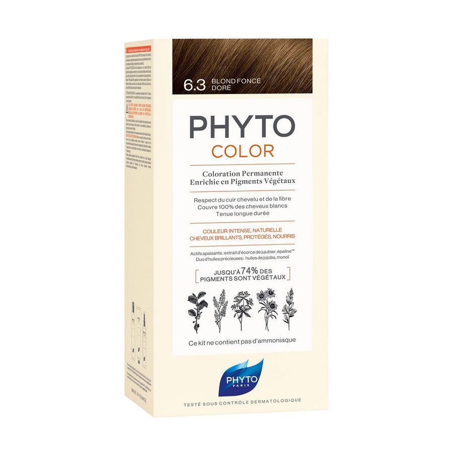 Coloration Permanente Phyto Paris Phytocolor 6.3-rubio oscuro dorado Nº 6.3-rubio oscuro dorado