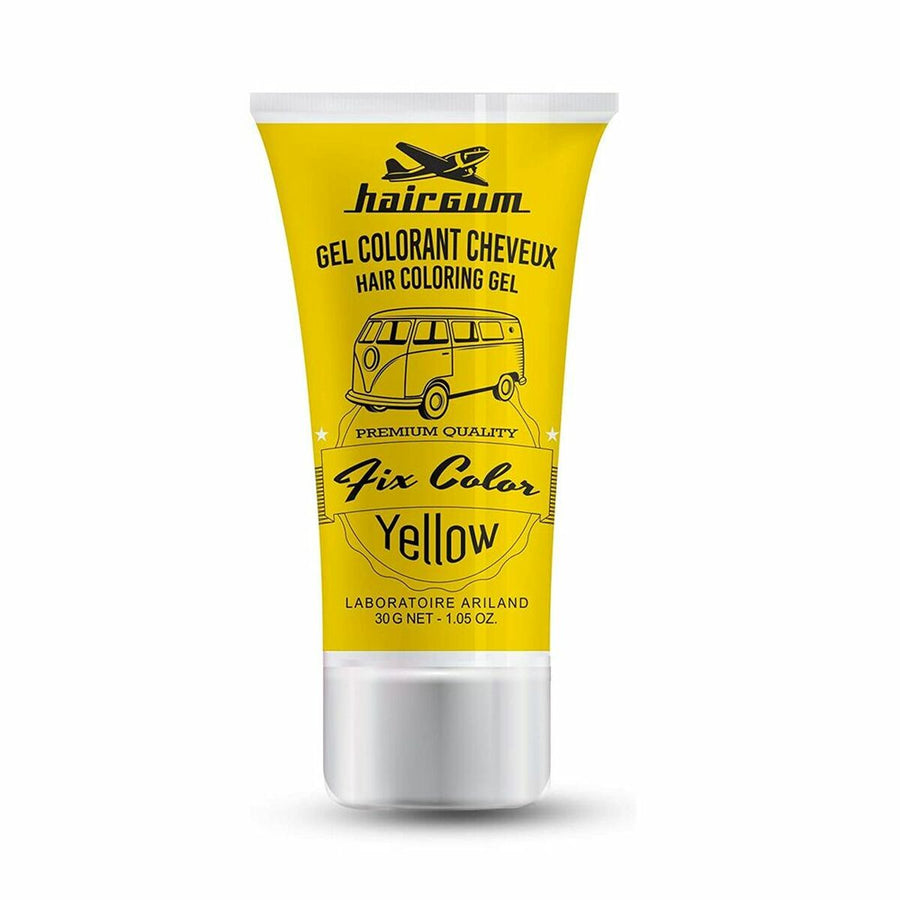 Nepermanentinis dažymas Hairgum Fix Color Yellow Extrastrong Fixing Gel (30 ml)