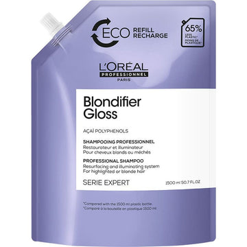 Shampooing réparateur L'Oreal Professionnel Paris Blondifier Gloss Recharge Cheveux blonds 1,5 L