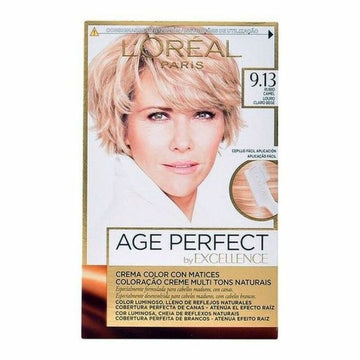 Teinture anti-âge permanente Excellence Age Perfect L'Oreal Make Up Excellence Age Perfect Nº 9.0-rubio muy claro Nº 8.0-rubio c