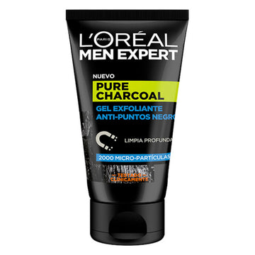Esfoliante Viso Pure Charcoal L'Oreal Make Up Men Expert (100 ml) 100 ml