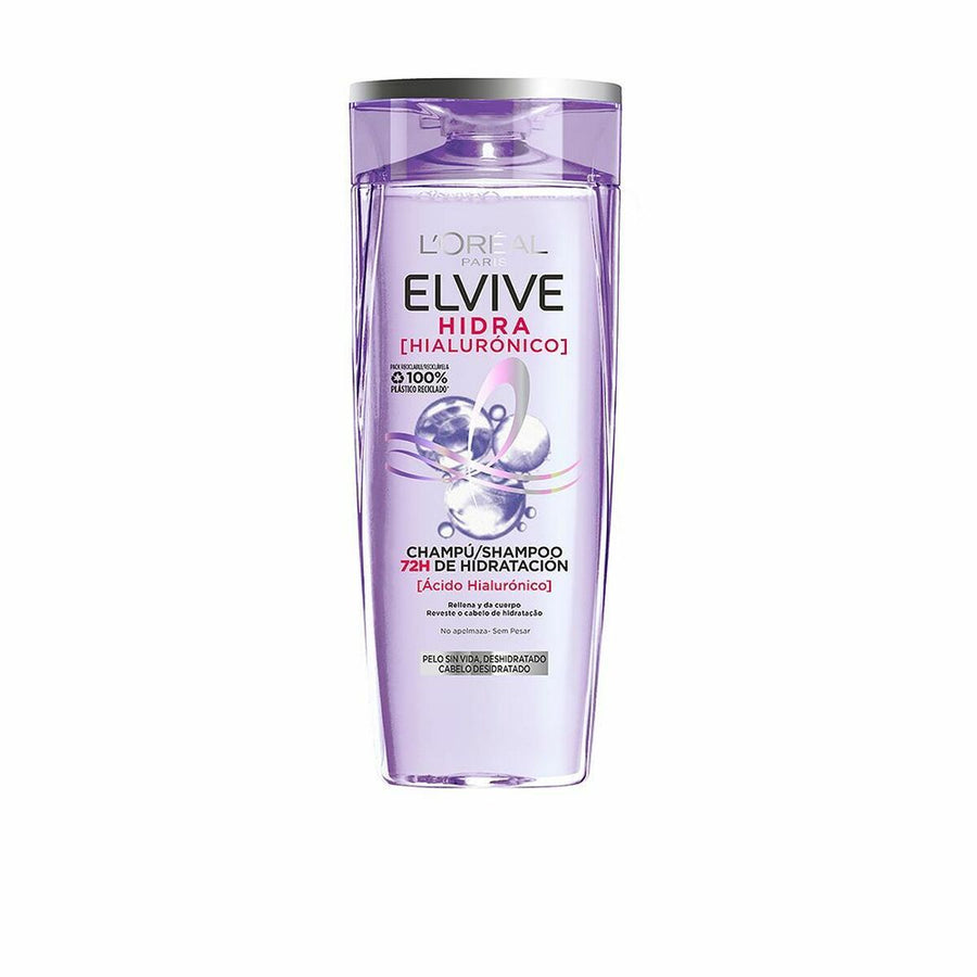 L'Oreal Make Up Elvive Hidra Hialurono rūgšties drėkinamasis šampūnas (370 ml)