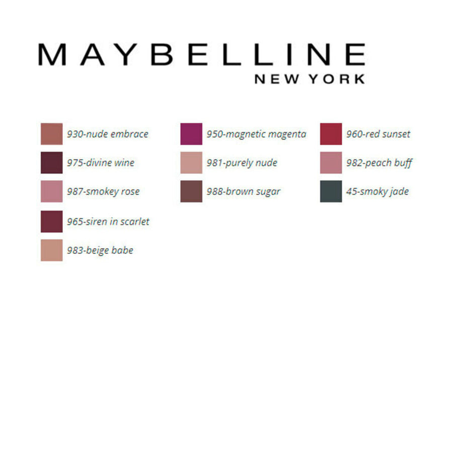 Rossetti Color Sensational Mattes Maybelline