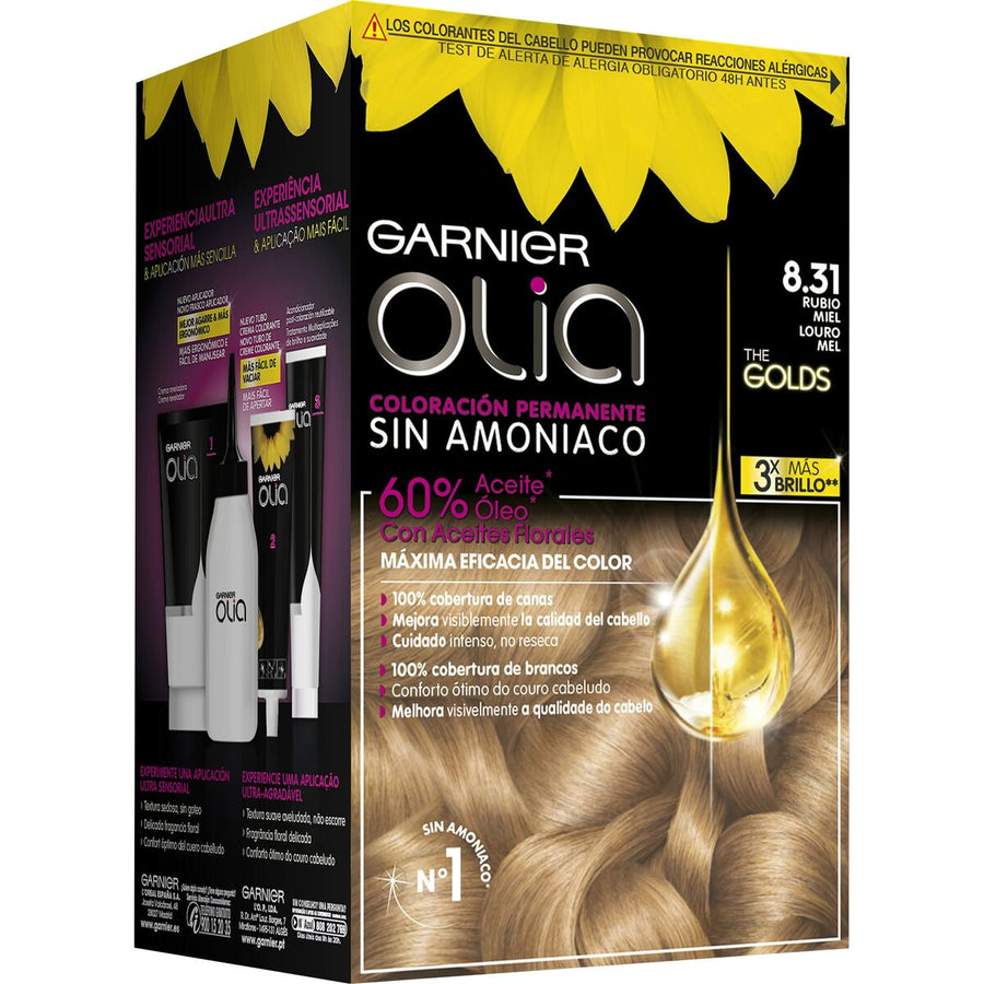 Teinture sans ammoniaque Olia Garnier 3600541235175 Blond miel