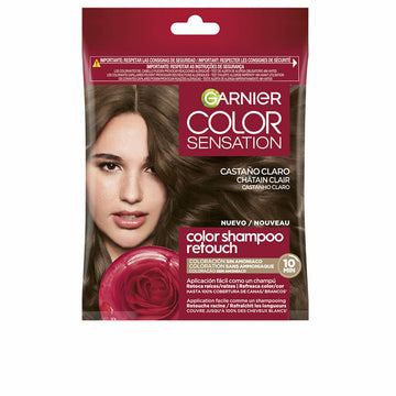 Shampoo Colorante Garnier COLOR SENSATION Castano Chiaro Nº 5.0 Semipermanente