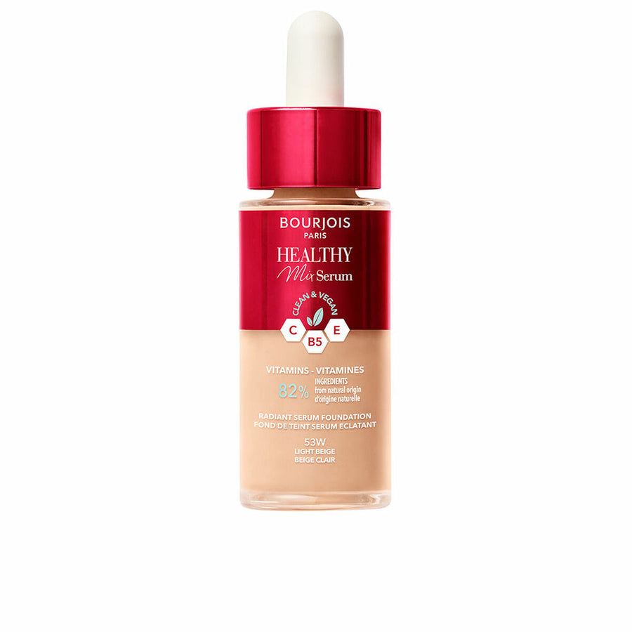 Base de maquillage liquide Bourjois Healthy Mix Sérum Nº 53W Light beige 30 ml