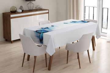 Tappeto Runner da Tavola Farfalle Blu