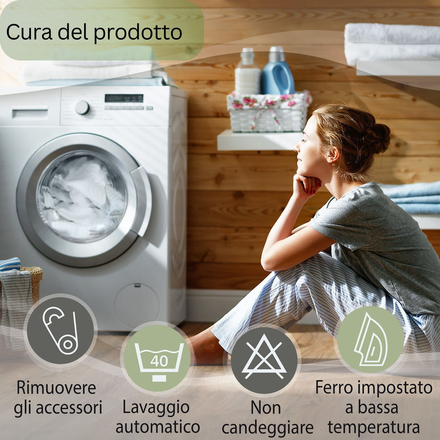 Set di 4 Tende a Pannello Coniglio Pasquale nel Prato Verde