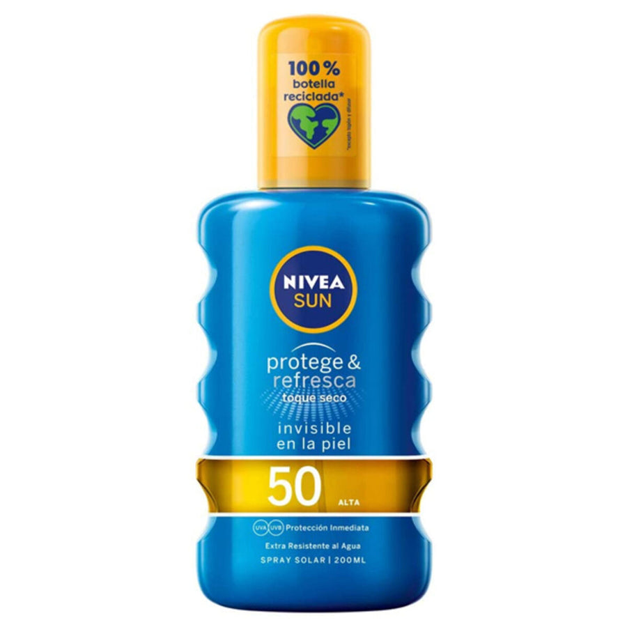 Spray Protecteur Solaire PROTEGE & REFRESCA Nivea Spf 50 (200 ml) 50 (200 ml)
