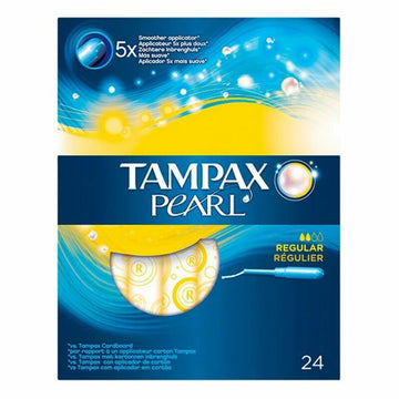 Vidinių tamponų pakuotė Pearl Regular Tampax Tampax Pearl (24 vnt.) 24 vnt.