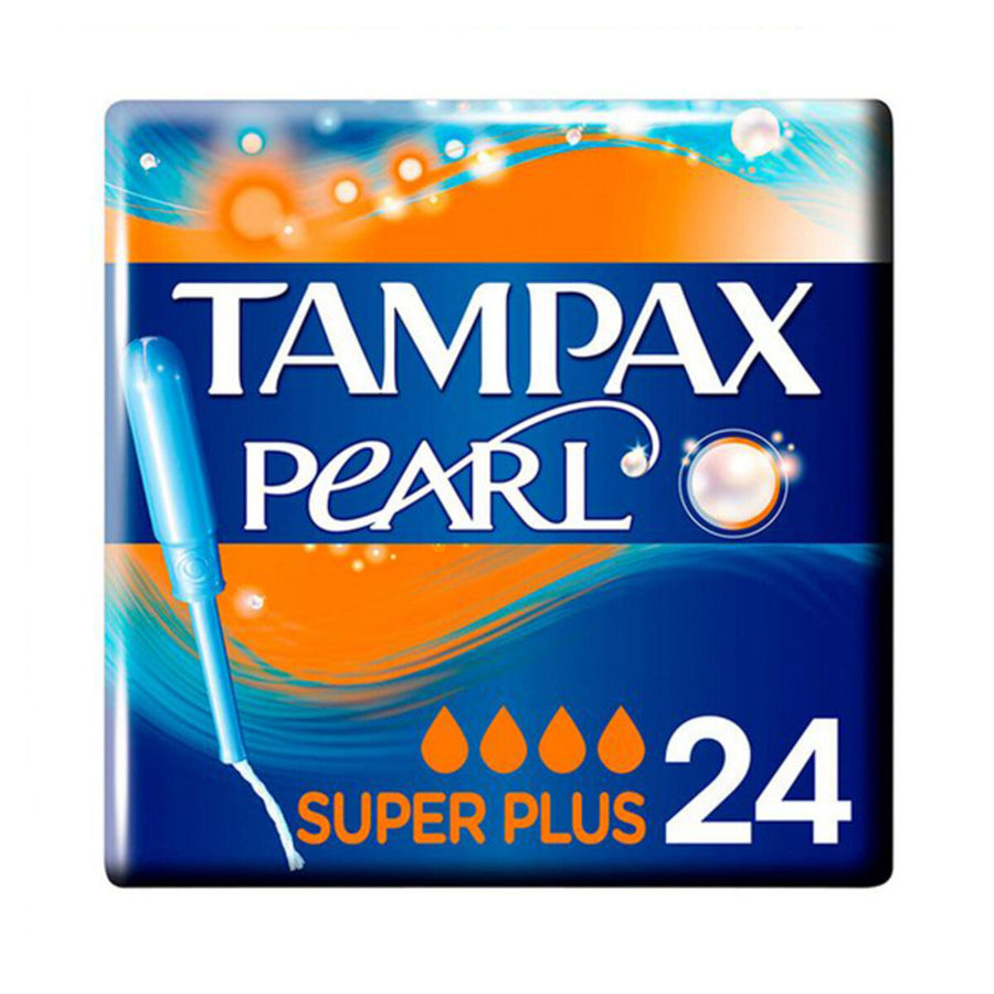 Vidinių tamponų pakuotė Pearl Super Plus Tampax Tampax Pearl (24 vnt.) 24 vnt.
