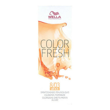 „Wella Color Fresh“ pusiau ilgalaikiai plaukų dažai Nr. 8/03 (75 ml)