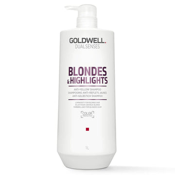 Shampoing Matifiant pour Cheveux Blonds Goldwell Dualsense Noir Crème