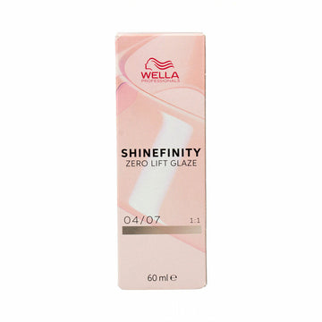 Tintura Permanente Wella Shinefinity Nº 04/07 (60 ml)