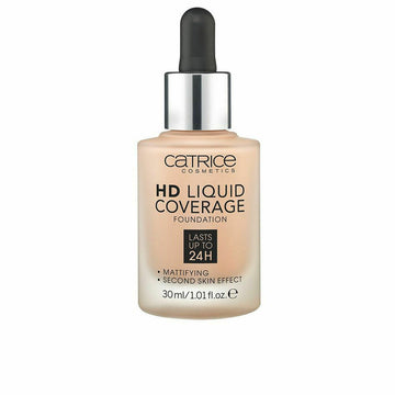 Base per Trucco Fluida Catrice HD Liquid Coverage Nº 020-rose beige (30 ml)