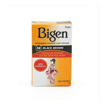 Teinture permanente Bigen 58 Black Nº58 Black Brown (6 gr)