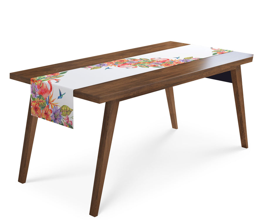 Tappeto Runner da Tavola Fenicottero Tropicale