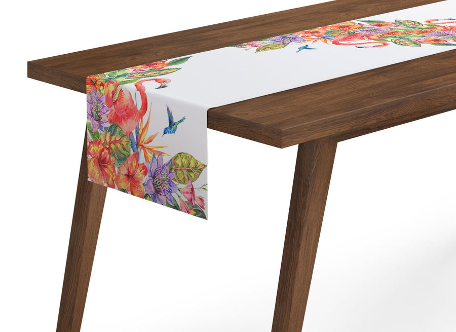 Tappeto Runner da Tavola Fenicottero Tropicale
