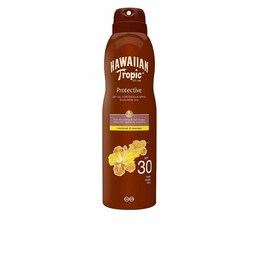 Brume Solaire Protectrice Hawaiian Tropic Coconut Mango Oil Spf 30 Coco 180 ml