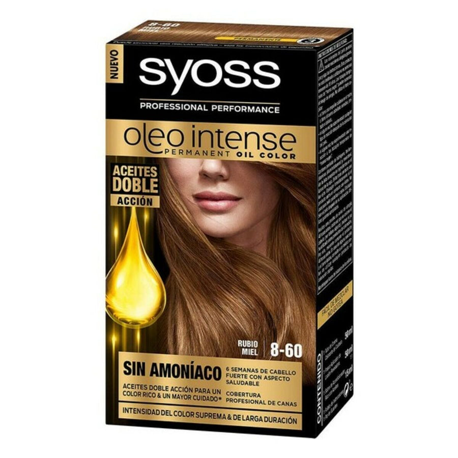 Teinture permanente   Syoss Olio Intense Sans ammoniaque Nº 8,60 Blond miel