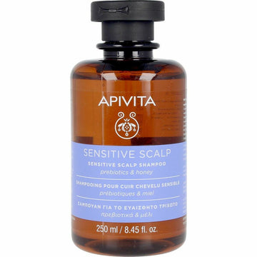 Shampooing Apivita Sensitive Scalp Calmant Miel Lavande 250 ml