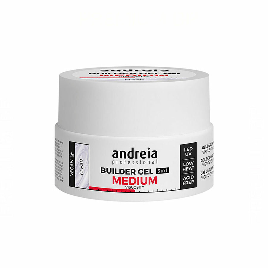 Andreia Professional Builder vidutinio klampumo nagų gelio šviesus atspalvis (22 g)