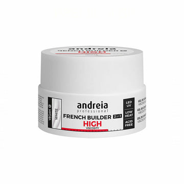 Smalto per unghie in gel French Builder High Viscosity Andreia 0BGFW22 Bianco (22 g)