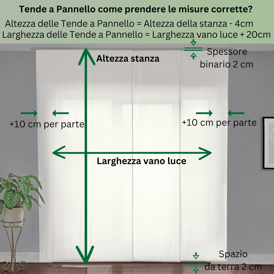 Set di 8 Tende a Pannello Orchidea Perfetta
