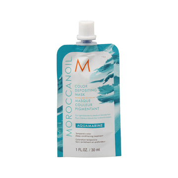 Maschera per Capelli Moroccanoil Depositing Aqua marine  30 ml