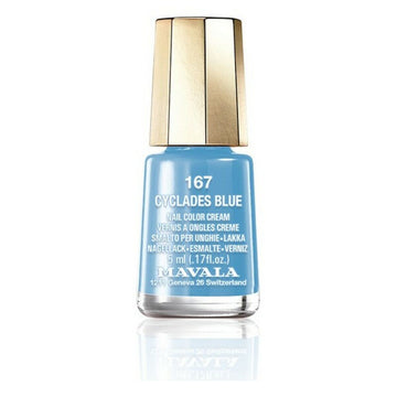 Mavala Nail Color Cream 167-cyclades mėlynas nagų lakas (5 ml)