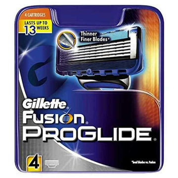 Gillette Fusion Proglide skutimosi peiliukų keitimas (4 uds)