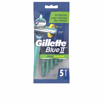 Rasoi Usa e Getta Gillette Blue II Plus Slalom 5 Unità