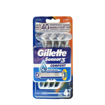 „Gillette Sensor 3 Confort“ rankinis barzdos skustuvas (4 vnt.)