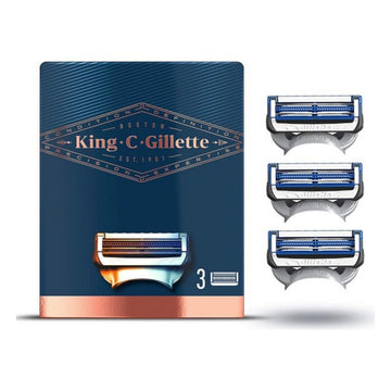 Rechanges pour Lame de Rasoir King C Gillette Gillette King (3 uds)
