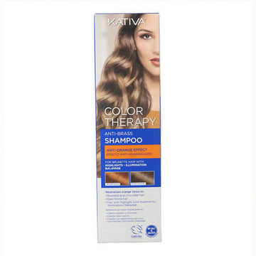 Shampoing Matifiant pour Cheveux Blonds Color Therapy Kativa Color Therapy (250 ml)