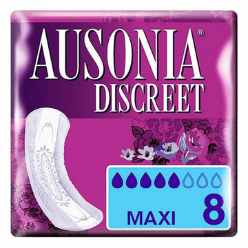 Compresses pour Incontinence DISCREET mAXI Ausonia Discreet (8 uds) 8 Unités