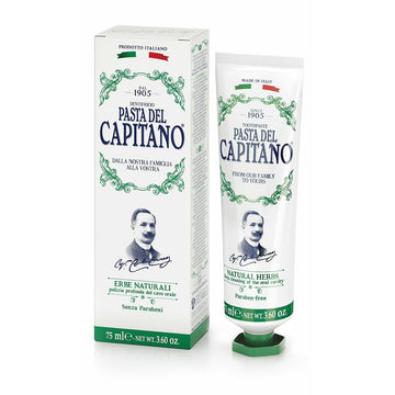 Pasta Del Capitano natūralių žolelių dantų pasta (75 ml)