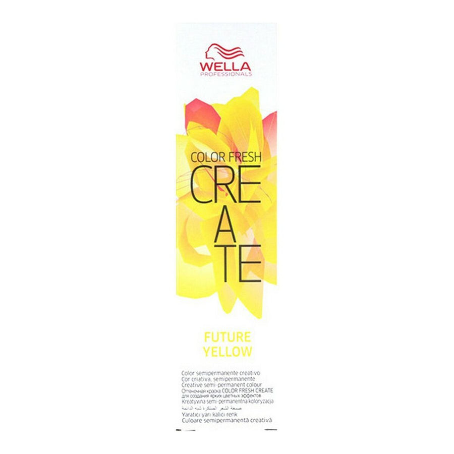 Color Fresh Create Future pusiau ilgalaikiai plaukų dažai Wella Yellow (60 ml)
