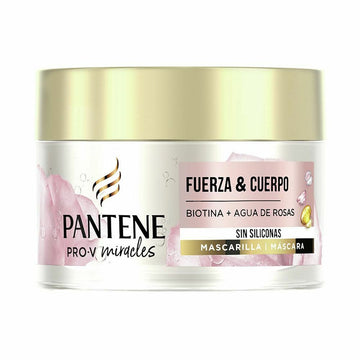 Masque réparateur pour cheveux Pantene Miracle Volumen Nutricion Eau de rose Biotine 160 ml